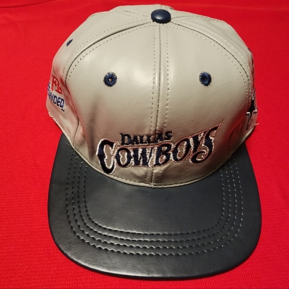 Vintage Dallas Cowboys Leather Hat - Picture 1 of 9